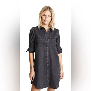 Madewell Black Denim Shirtdress - Size L